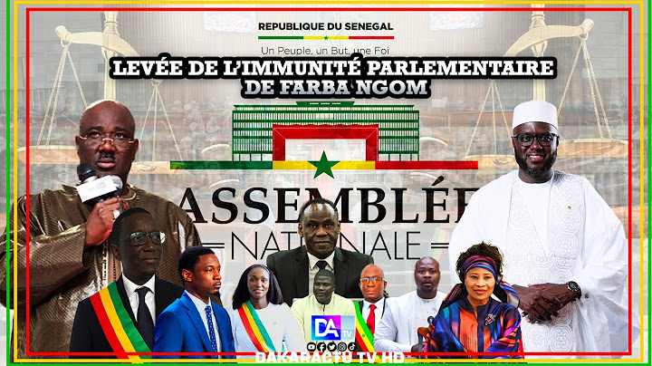 [🛑DIRECT] Assemblée Nationale : Levée de l’immunité parlementaire de Farba Ngom
