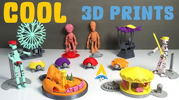 8 Cool Things to 3D Print | Anycubic Kobra Max | #3dprinting #articulated