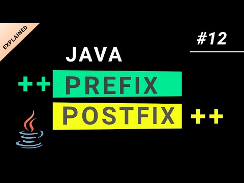What is Java Prefix and Postfix | Java Pre Increment & Post Increment Operators ( X++ / ++X )