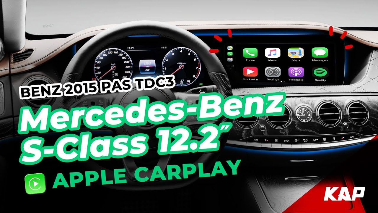 MercedesBenz w222 Apple carplay 20162018 (12.3 inch) YouTube