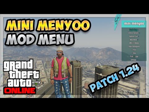 GTA 5 Online: Mini Menyoo Mod Menu + DOWNLOAD (Patch 1.24) *Showcase*