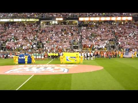 USA V Mexico World Cup Qualifying National Anthem 