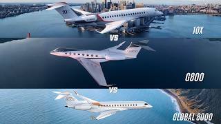 Which $75M Private Jet Wins Global 8000 vs G800 vs Falcon 10X