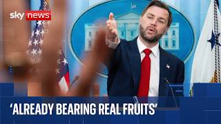 JD Vance gives Iran deal update at White House briefing