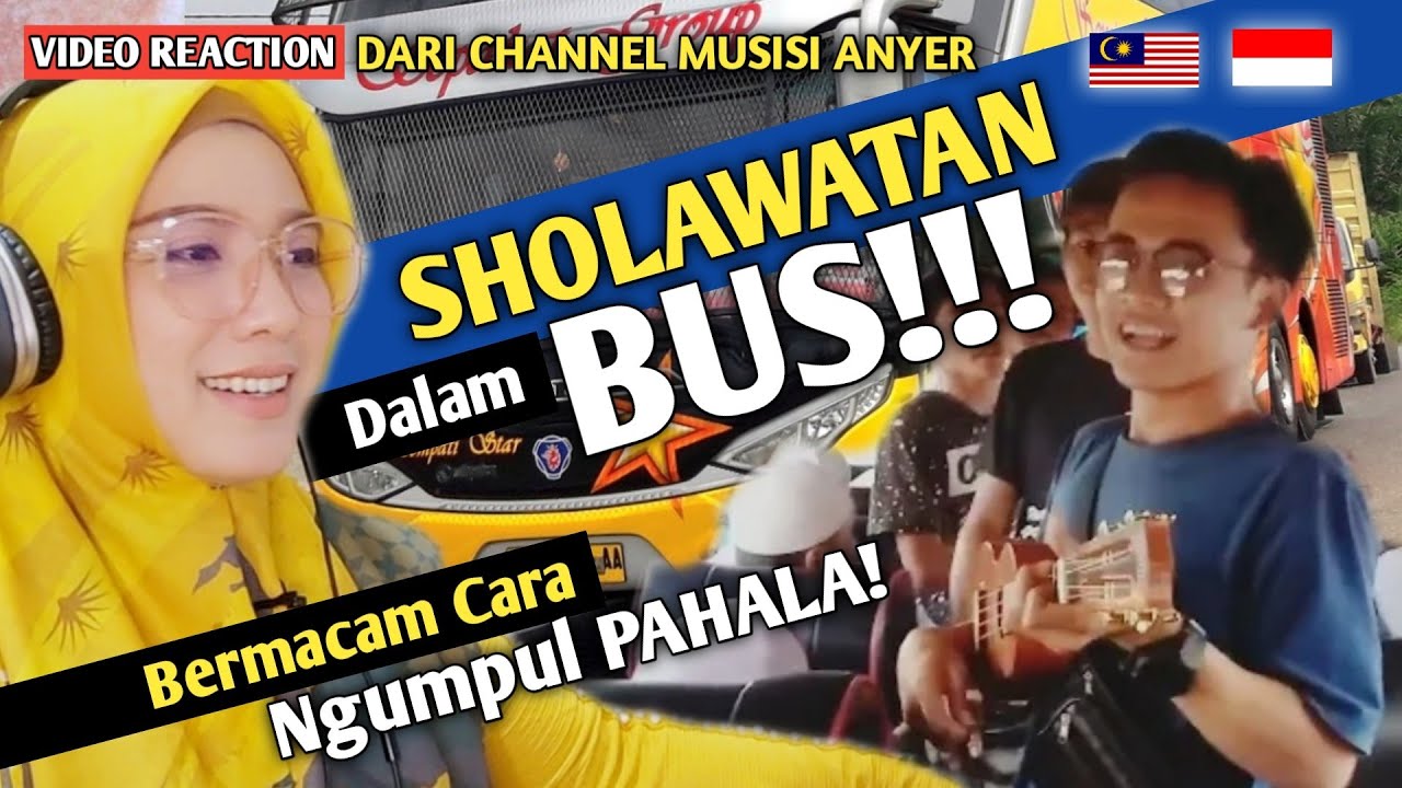 🇲🇨 REACTION MUSISI ANYER SHOLAWAT BARENG NENG SANTRI‼️| Dah La Cantik Baik Pandai Sholawat Pula 💕