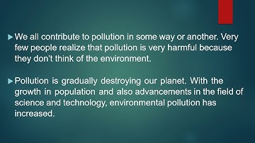 ARMY PUBLIC SCHOOL  Lesson -17 Environment Pollution (Part 1) CLASS 4