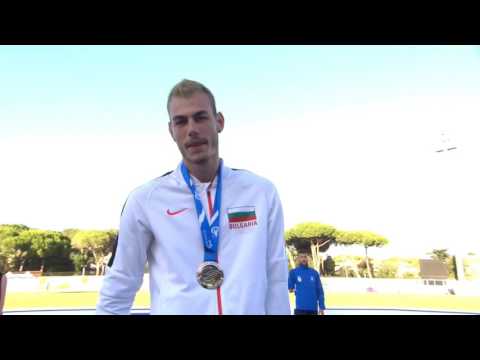 Men's long jump T47 | Victory Ceremony | 2016 IPC Athletics European Championships Grosseto