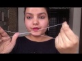 How to do painless threading by your own || upper lips threading and facial hair removing Tutorial