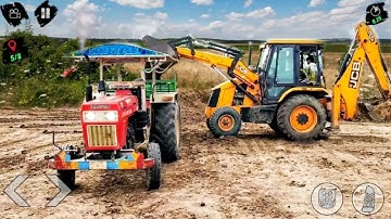 New Jcb 3dx Backhoe Machine Loading Red Mud In Mahindra 475 DI and Newholland Tractors | Jcb Tractor