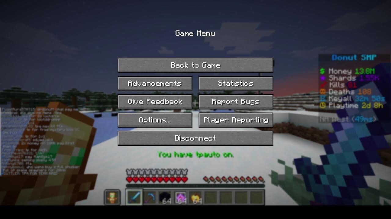 Tping to viewers (Donut SMP) + Base Giveaway