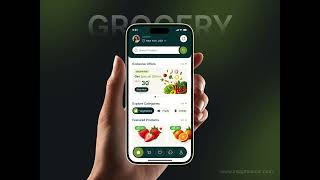 Modern Grocery Store Mobile App UI/UX Design | Grocery Delivery App | Figma UI Design Modern Grocery Store Mobile App UI/UX Design | Grocery Delivery App | Figma UI Design