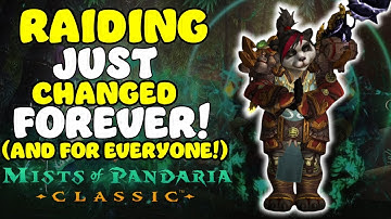 BLIZZARD DID IT! Goodbye Pre-Pull SH*T! MoP Classic