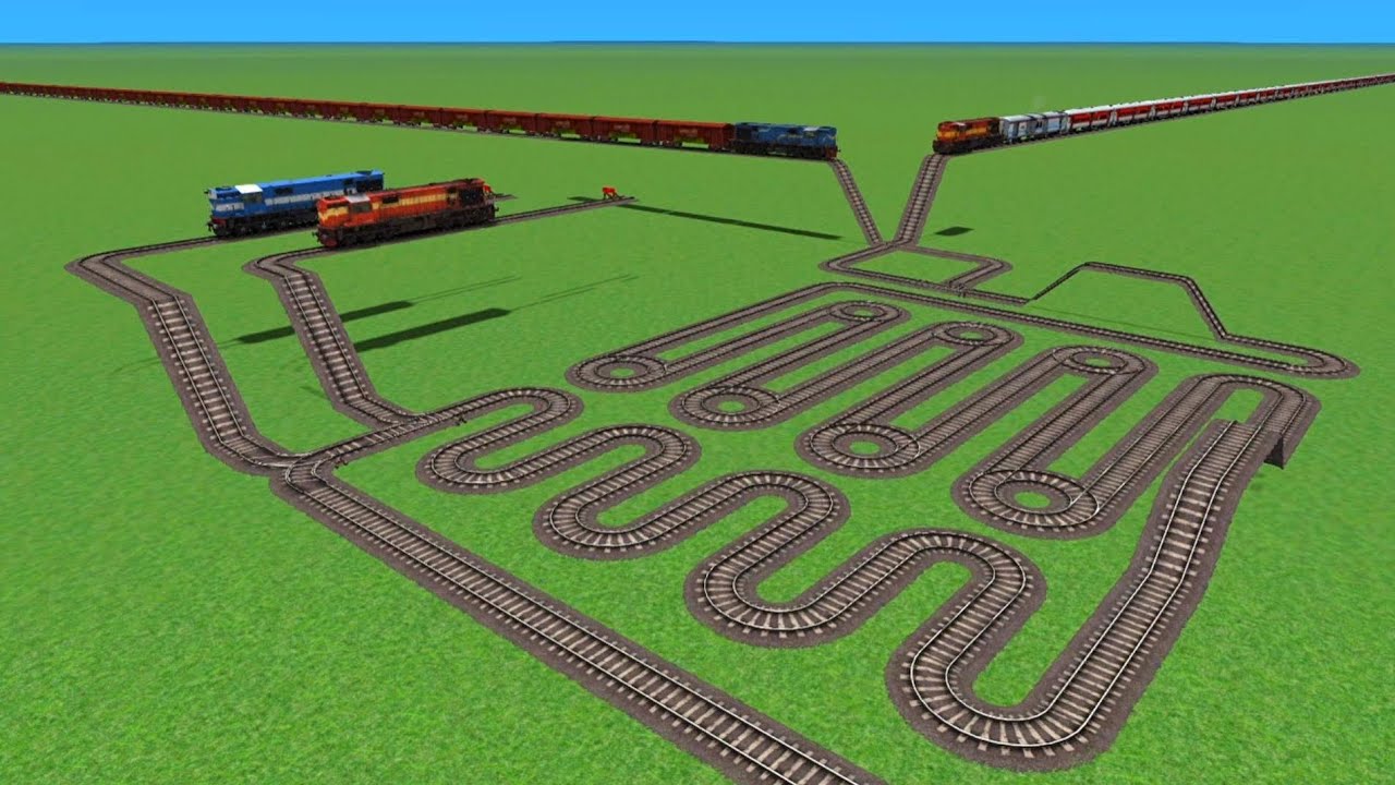 Indian Railways Railroads Daimond At 3d Gaming//Train Videos Gameplay Funny Railroad Track