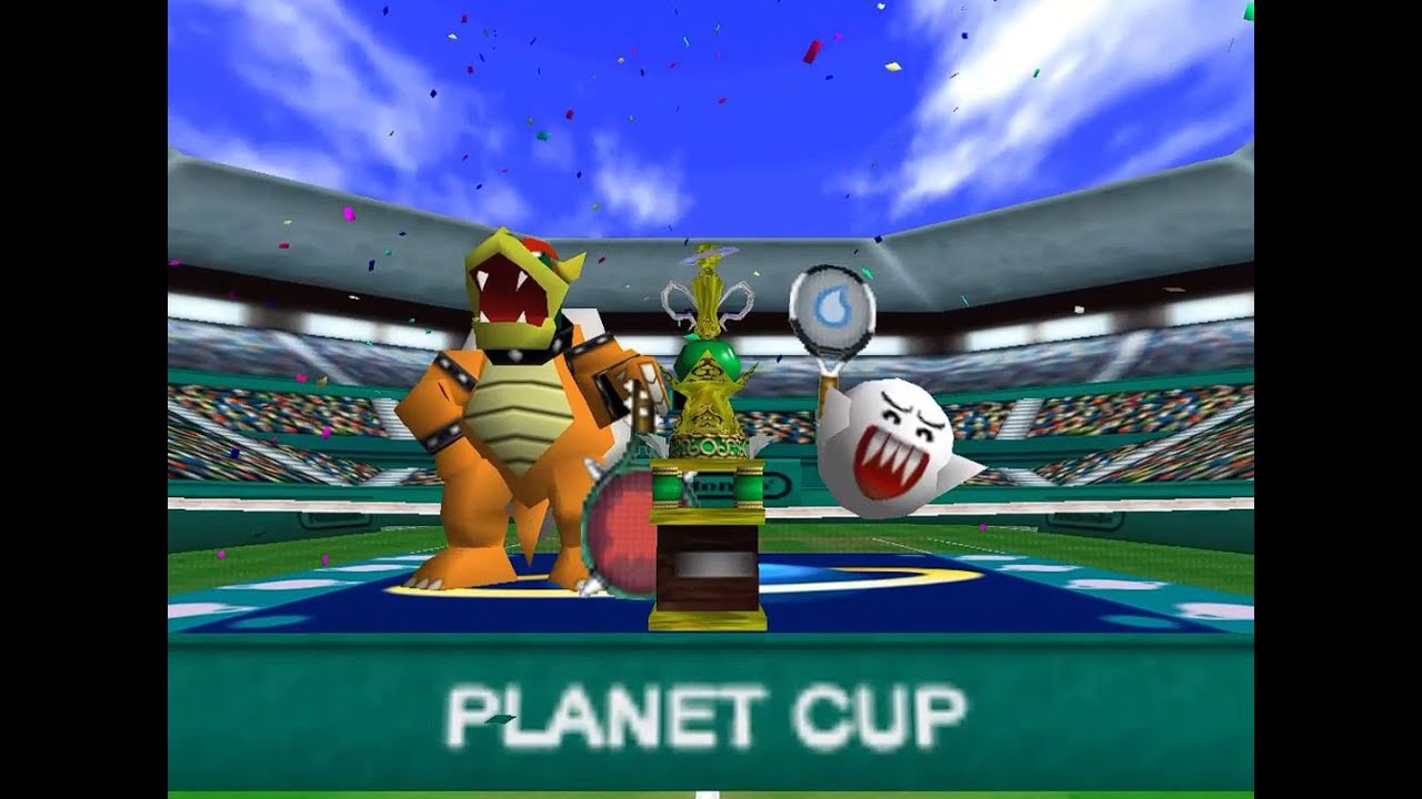 Mario Tennis 64 Doubles Planet Cup - Bowser and Boo