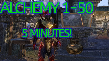 ESO HOW TO LEVEL ALCHEMY IN 5 MINUTES 1-50 - Flames of Ambition