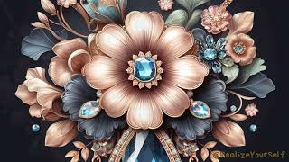 New gemstone necklace design - flower patterns - Part 10 - Oyster plant flower