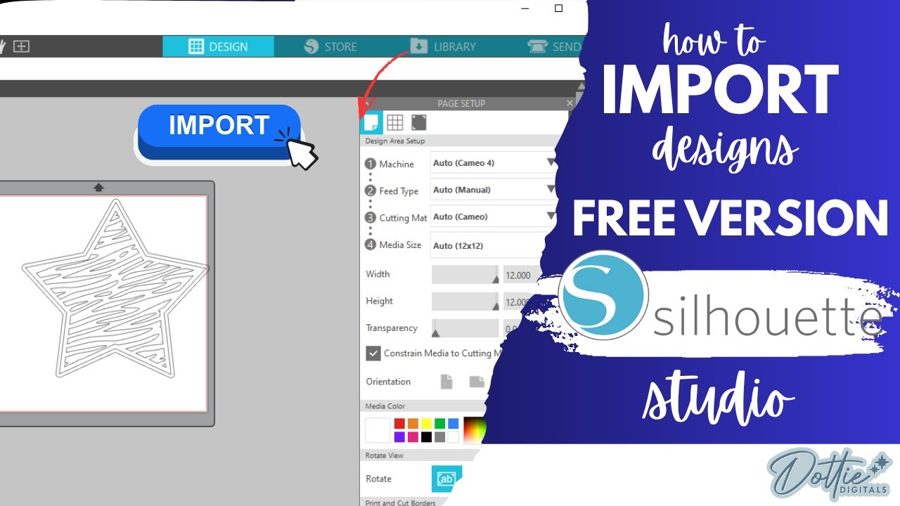 How to Import Designs into Silhouette Studio Free Edition - YouTube