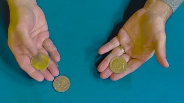 Expanded Shell Eisenhower Dollar (plus 4 Regular Coins) by Tango Magic