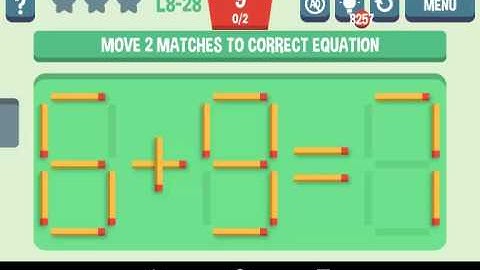 Move the Matches Level 8-28 Walkthrough