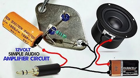 12V Audio Amplifier Circuit Using 2N3055 Transistor _