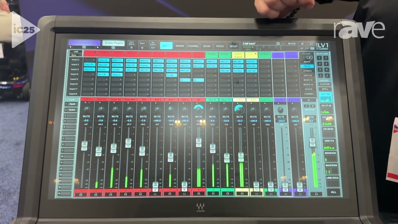 InfoComm 2025: Waves Audio Displays eMotion LV1 64-Channel Live