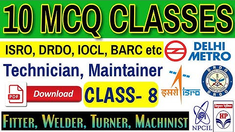 Class- 8 || SELECTED MCQ for ISRO, DRDO, OFB, IOCL MCQ paper || ISRO PAPER DOWNLOAD