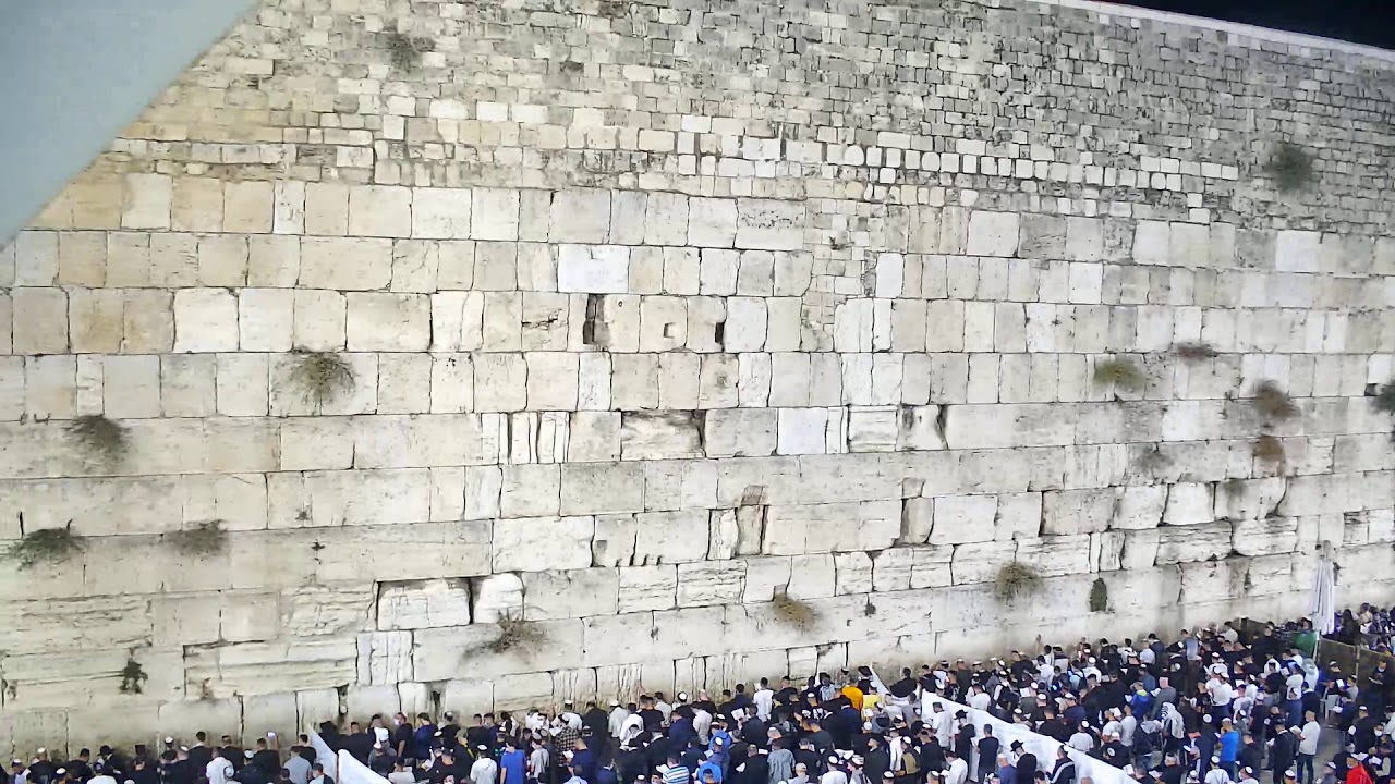 מצלמות הכותל המערבי , ירושלים - רחבת התפילה