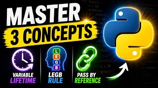 #28 Python Variable Lifetime, LEGB Rule & Pass by Object Reference | Python Functions Tutorial