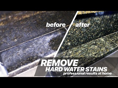 How To Remove Hard Water Stains From Granite Countertops | Professional Results at Home