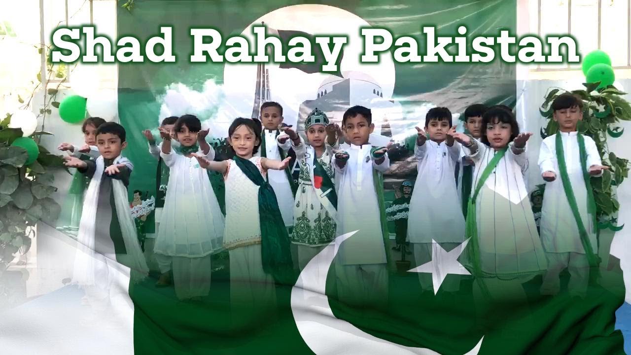 Students filled the stage with patriotic spirit, singing “Shad Rahay ...