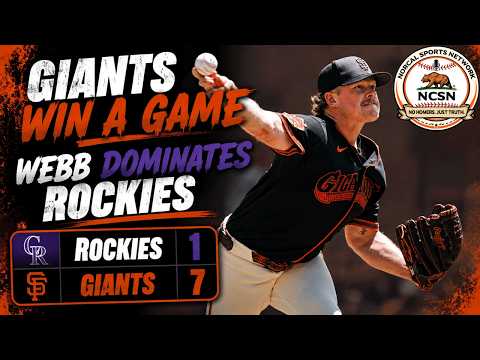 Webb Dominates Rockies, Giants Get a Win