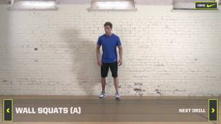 The Program | Off-Season Hockey Training: Gym Warm Up - Wall Squats