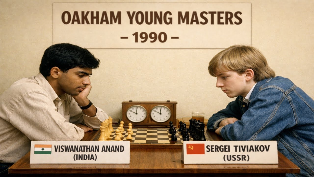 Viswanathan Anand vs Sergei Tiviakov • Oakham Young Masters. 1990