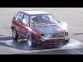 VW Mk2 Golf GTI 1.8 Turbo - 1/4 Mile 10.119 @ 143mph.