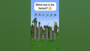 Which Minecraft Pickaxe is Faster? #shorts