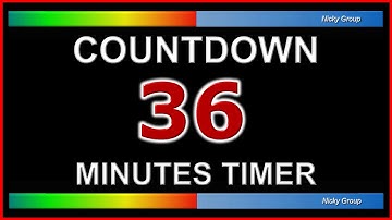 ⏰ 36 Minutes Timer - Countdown Full HD 1080p - Background Relaxing Music