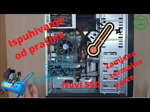 Čišćenje računala, ispuhivanje prašine i zamjena termalne paste i novi SSD