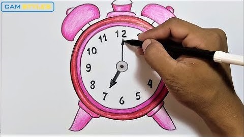How to draw a clock step by step | CAM STYLES