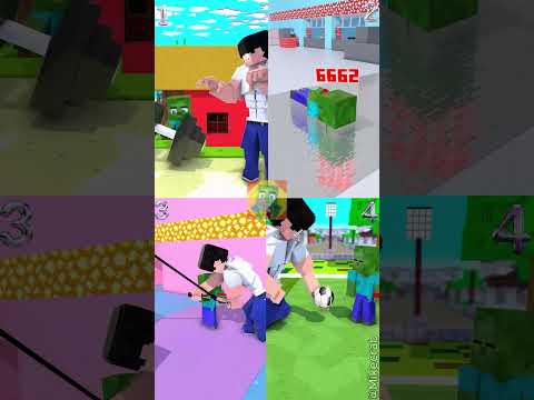 Top 4 Pranks! Zombie vs Jinu & Rumi 😈🤣 #minecraft #shorts #sigma