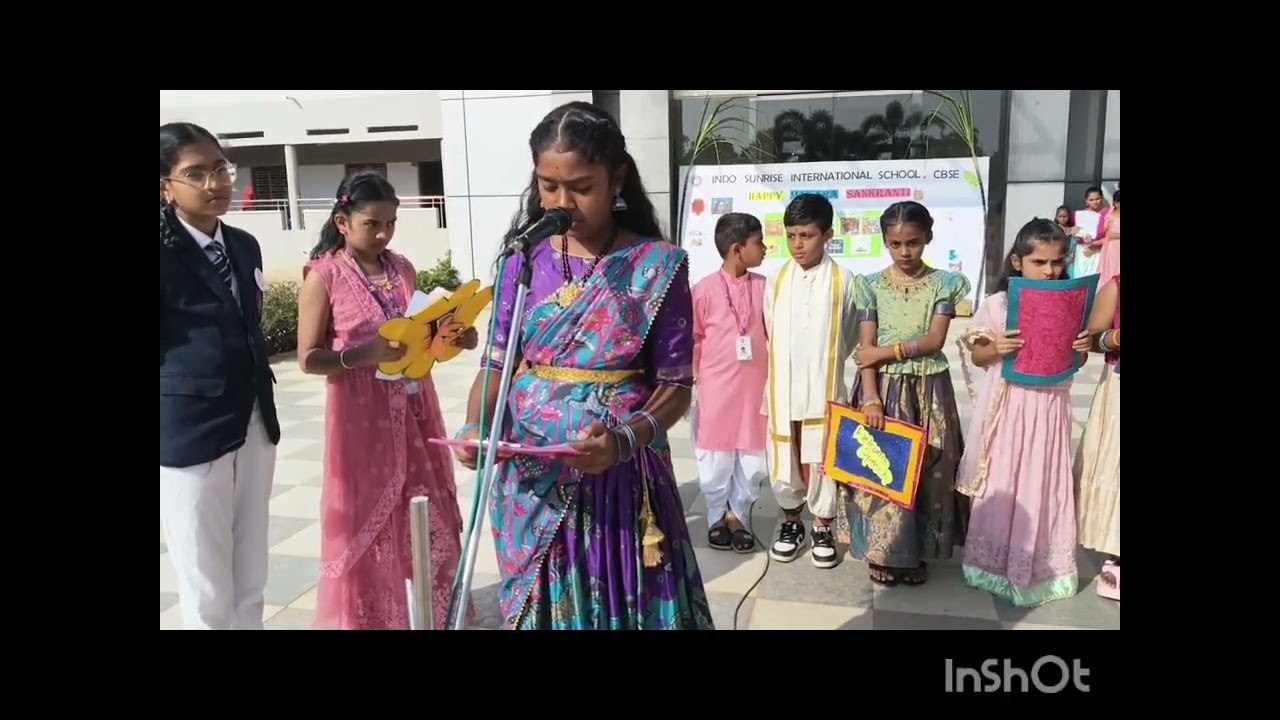 Sankranti Festival Celebration at Indo Sunrise International School CBSE by Grade 3 to 7