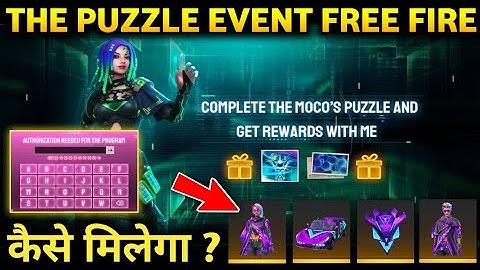 How to Complete moco puzzle event🥳 free fire sab kuch free🤯