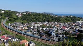 [4K画質]遅2053レ EF210-118トヨロン 湯河原俯瞰 2015/9/2 Sat.