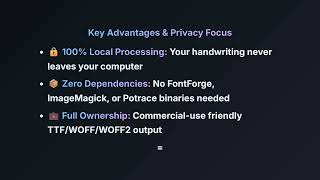 Draw Your Font: Turn Handwriting into Real Fonts locally with Node & Claude AI