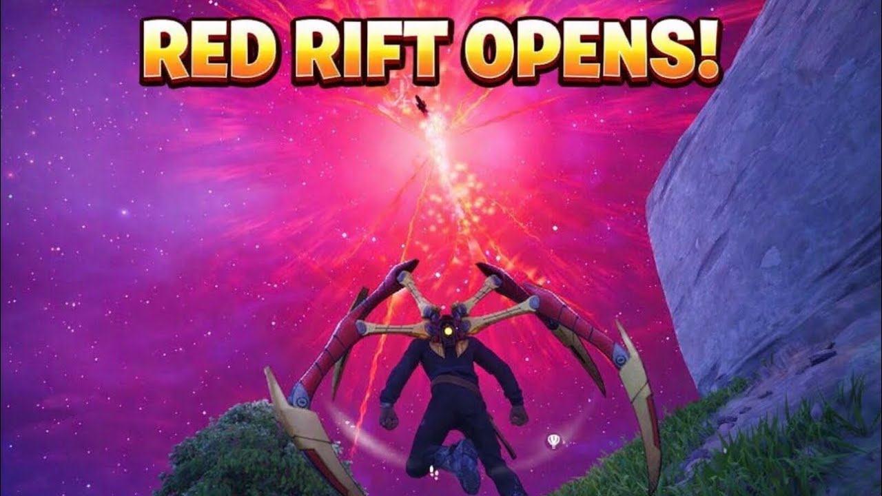 The Visitor And The Seven Open Red Rift During Live Event In Chapter 7 Fornite  