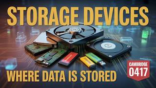 3.1 Storage Devices: Storage devices and media: 0417 ICT Cambridge IGCSE