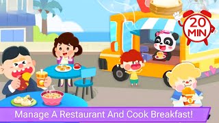 Manage A Restaurant And Cook Breakfast | Baby Panda's Breakfast Cooking | Just kids enjoy screenshot 4
