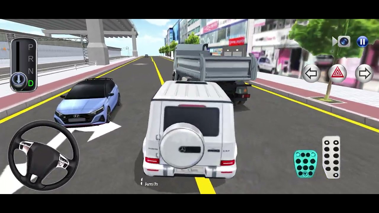 3d new G-wagon 65 for parking 3d driving class android game car game #3ddrivingclass 