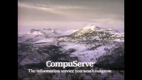 CompuServe - Early Internet Provider Ad (1992)