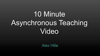 Asynchronous Project Video