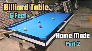 Amazing Homemade || DIY Pool Table 6feet Part 2